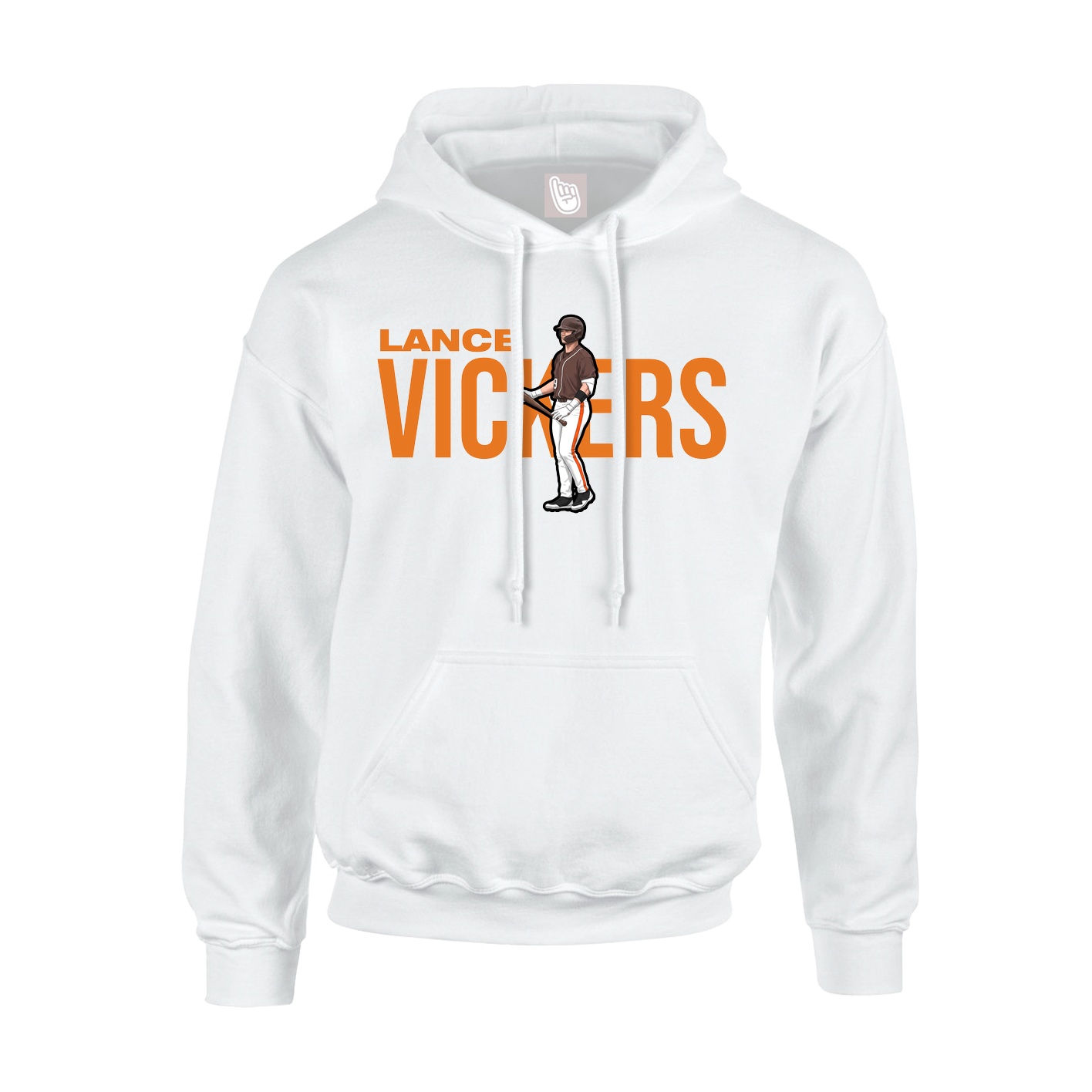 Youth Hoodie — Player Name in White