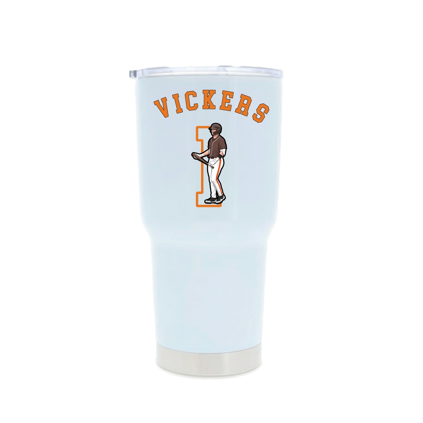 30oz Stainless Steel Tumbler — Shirsey Arch in White