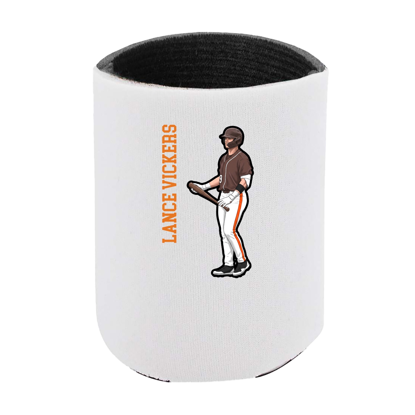 Can Holder — Name Vertical in White