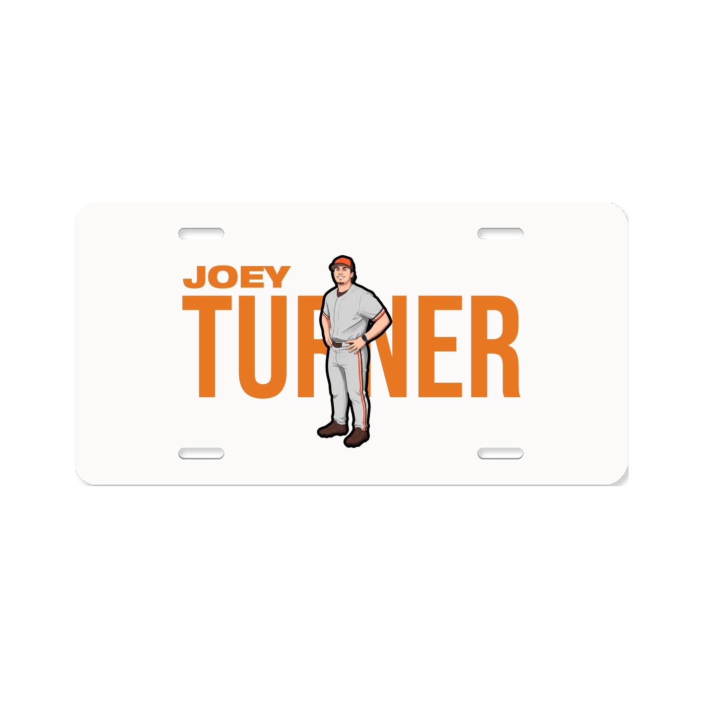 License Plate — Player Name in Classic
