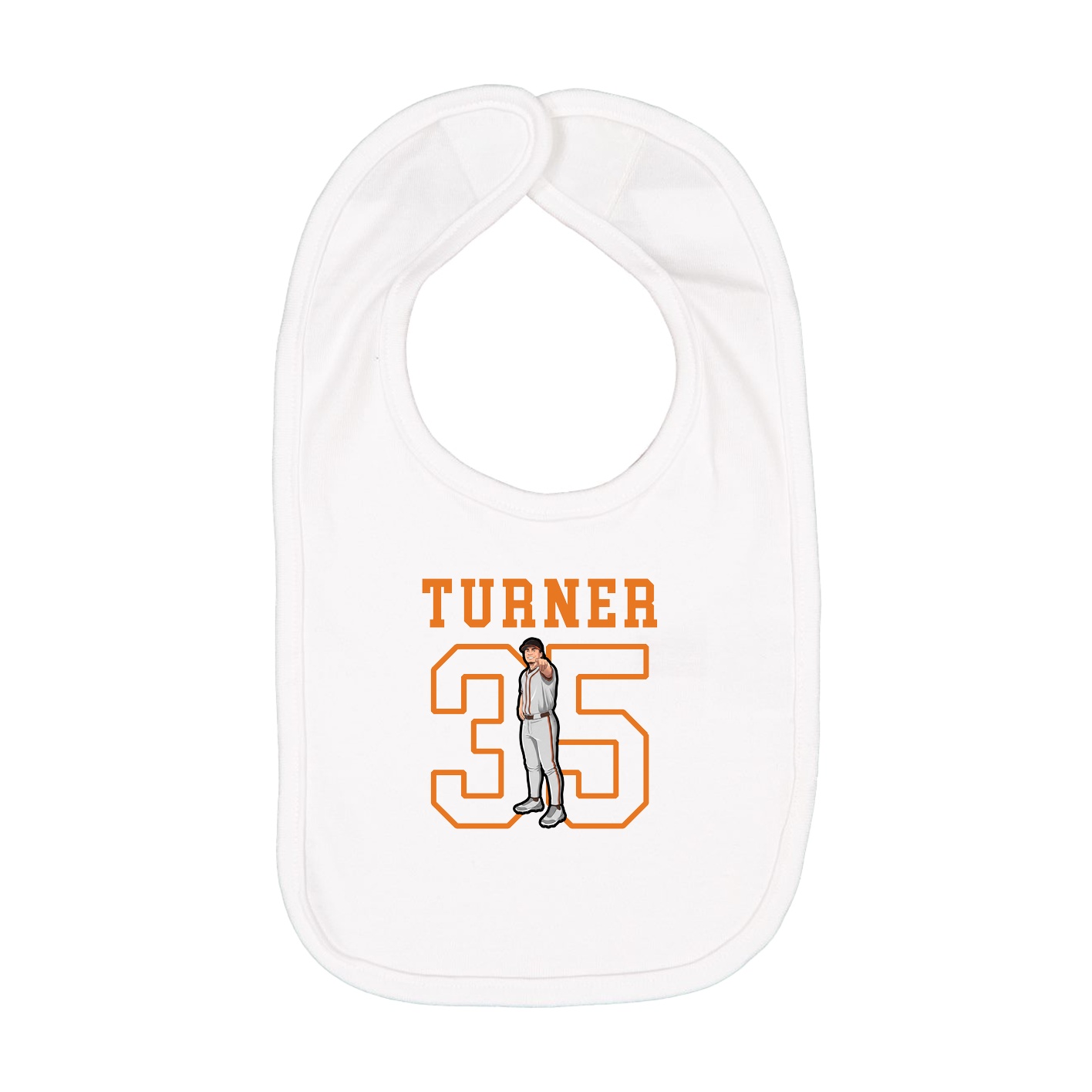 Infant Bib — Shirsey in White