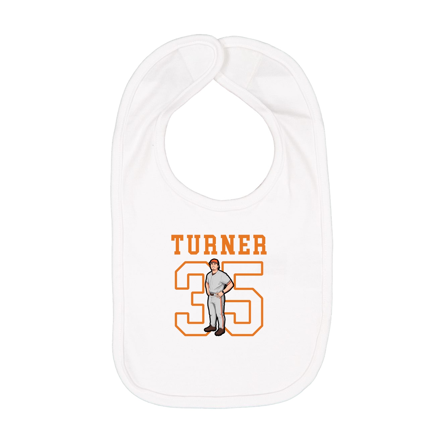 Infant Bib — Shirsey in White