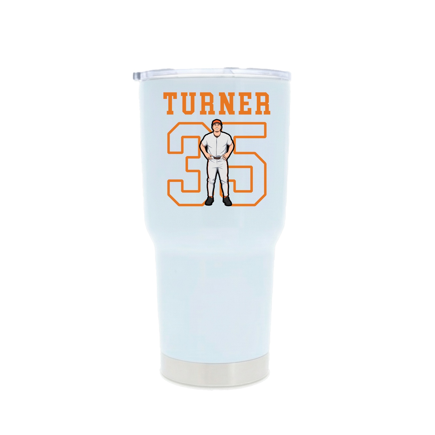 30oz Stainless Steel Tumbler — Shirsey in White
