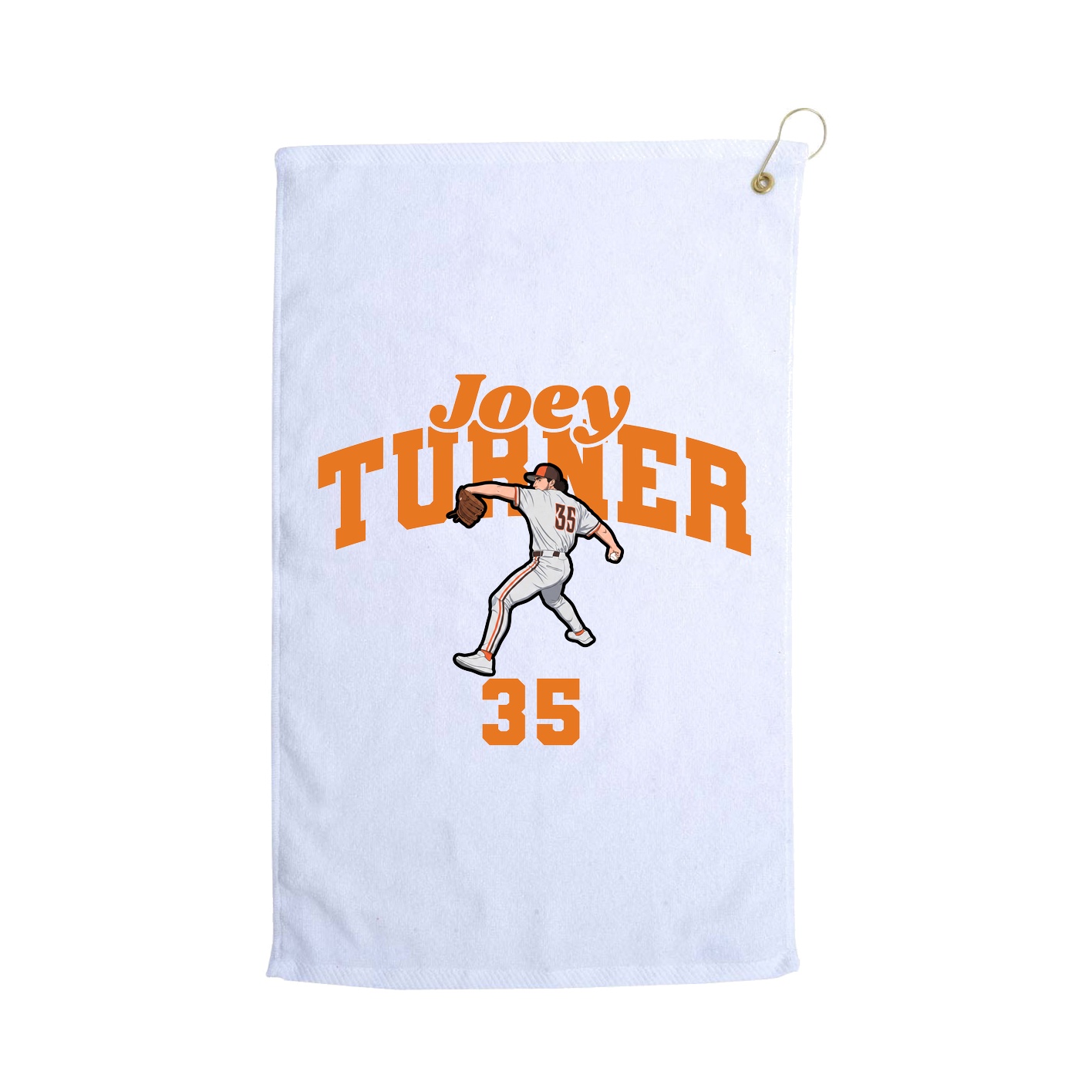 Golf Towel — Signature Arch in White