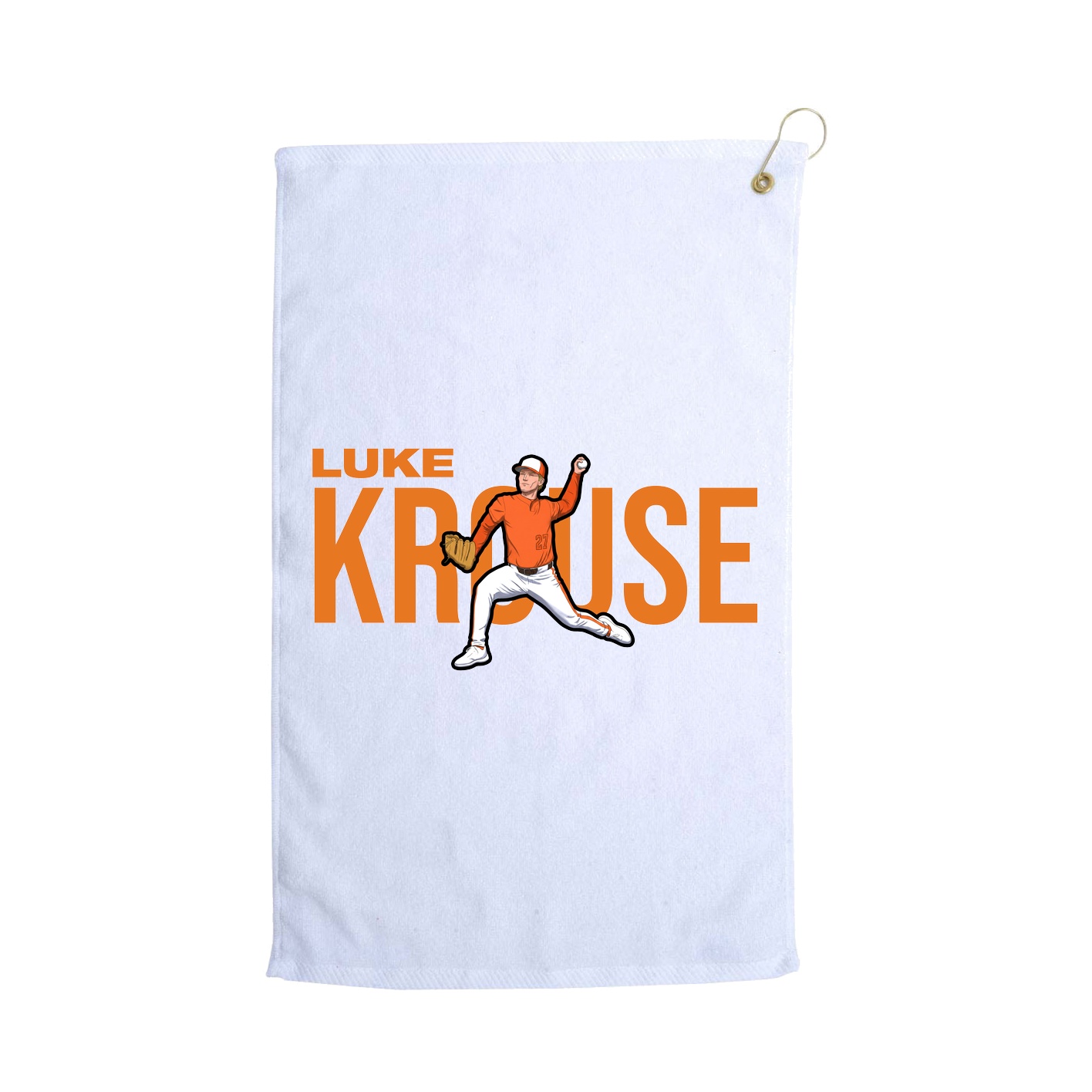 Golf Towel — Player Name in White