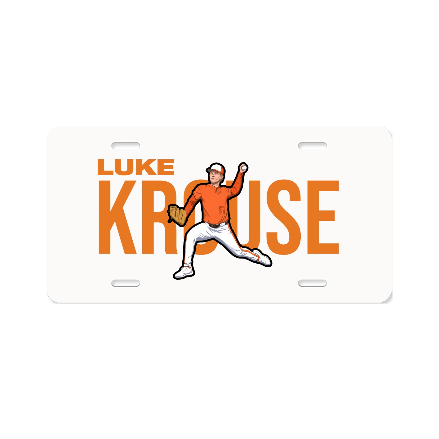 License Plate — Player Name in Classic