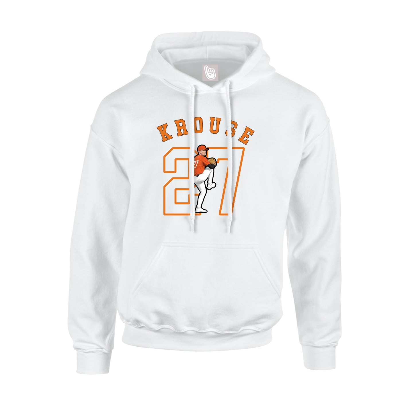 Hoodie — Shirsey Arch in White