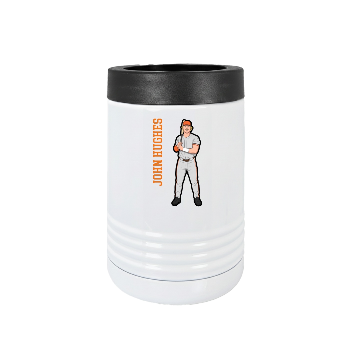 Beverage Holder — Name Vertical in White