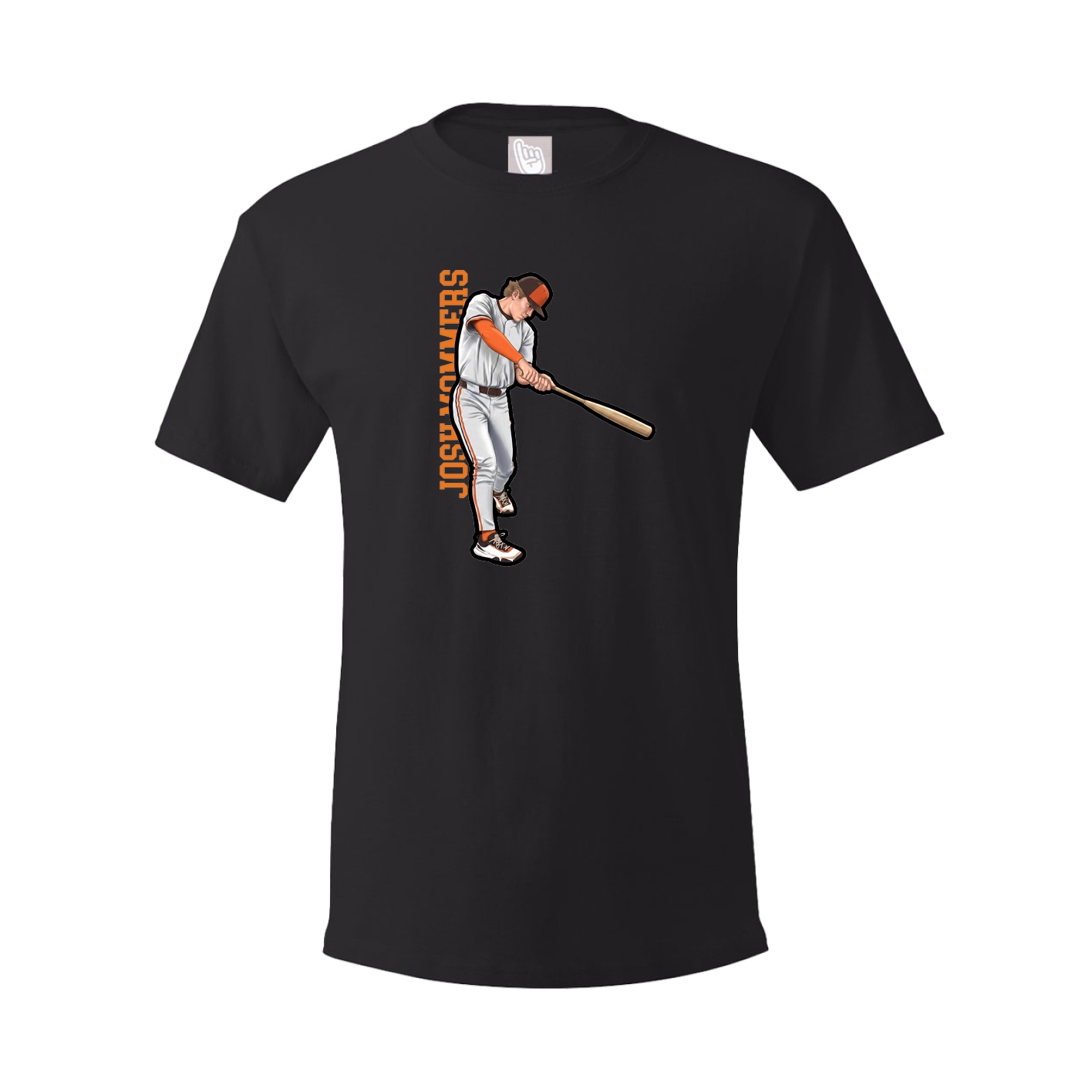 Tee — Name Vertical in Black