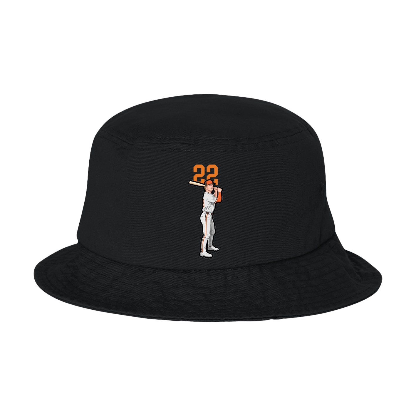 Bucket Cap — Number Top in Black