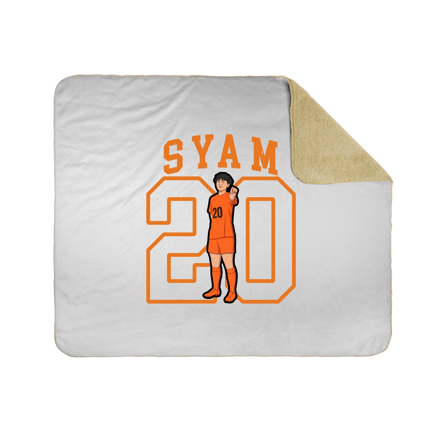 Throw Blanket — Shirsey in White