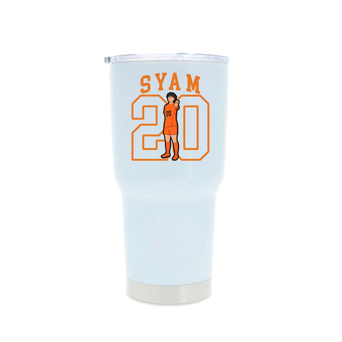 30oz Stainless Steel Tumbler — Shirsey in White