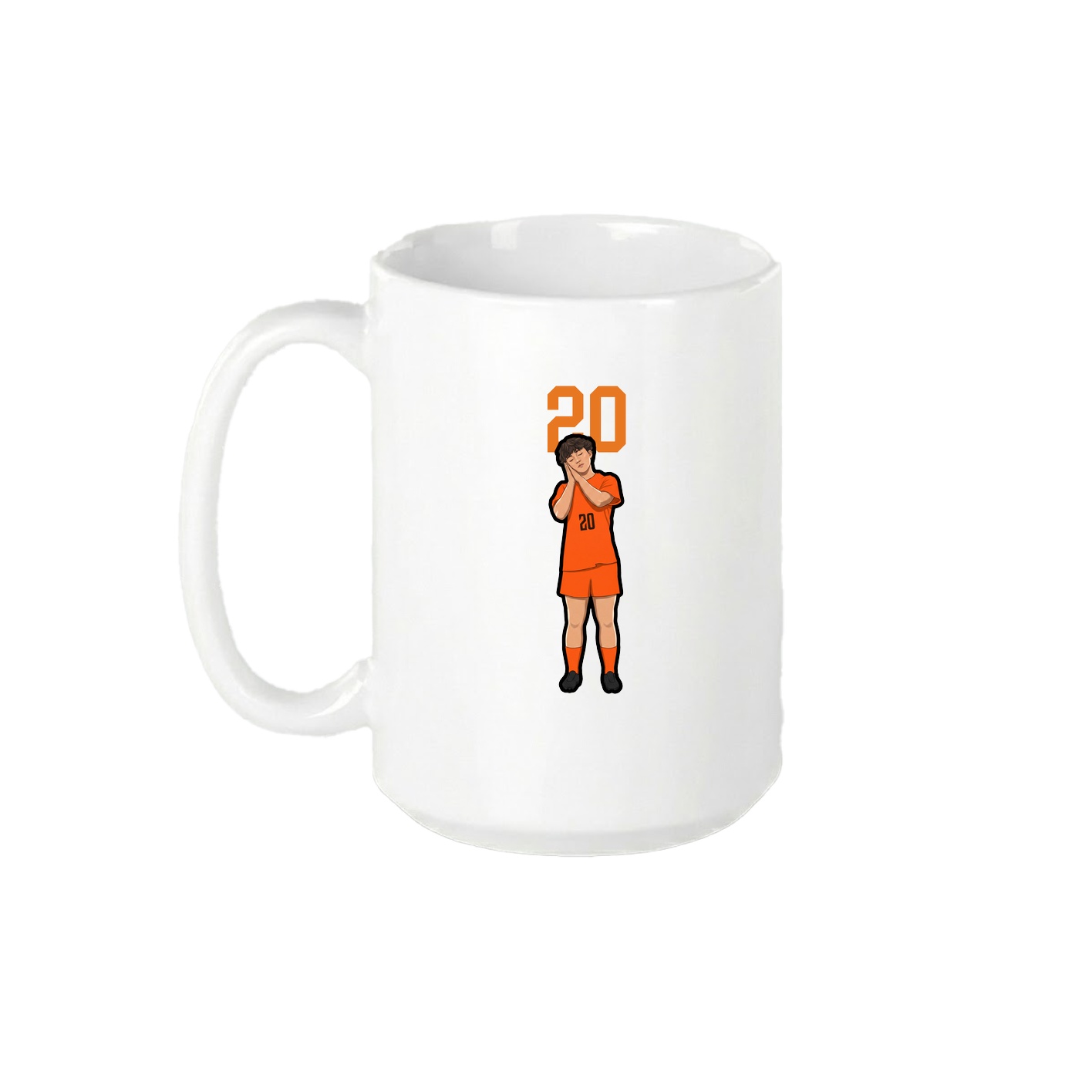 15oz Coffee Mug — Number Top in White