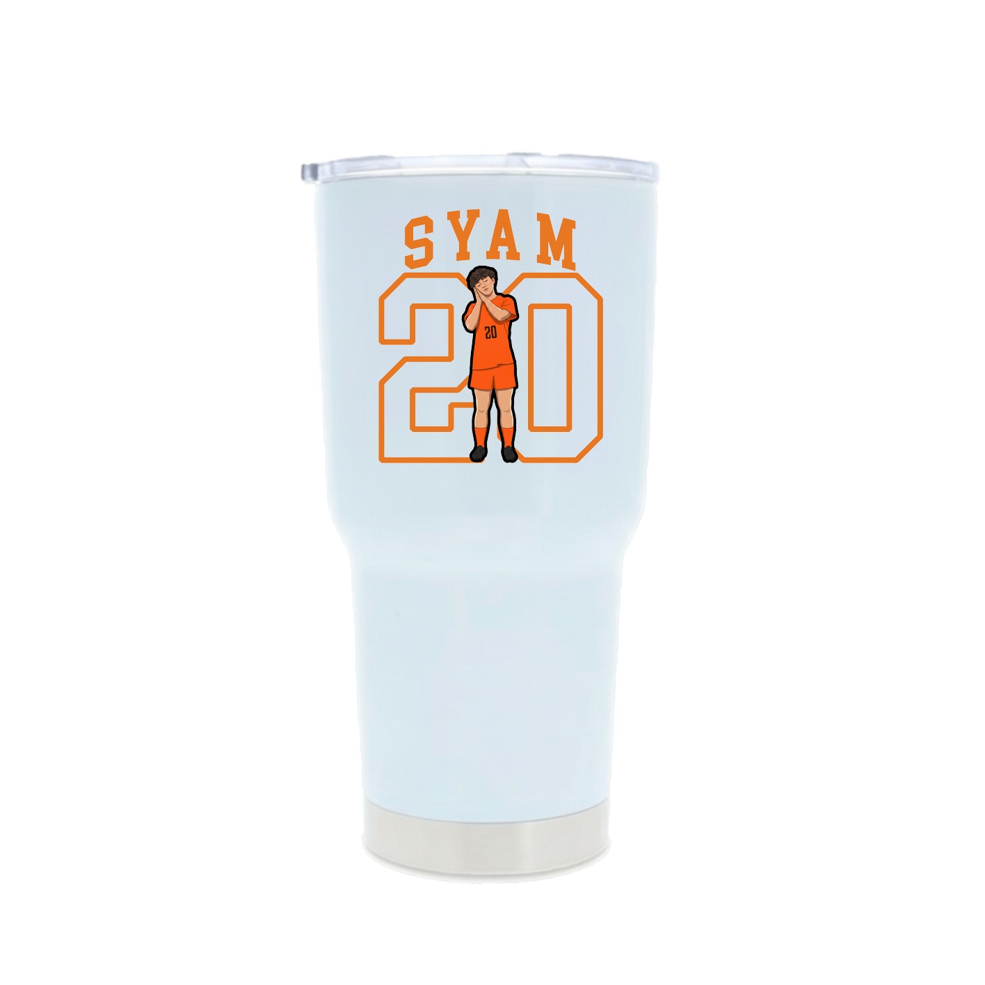30oz Stainless Steel Tumbler — Shirsey in White