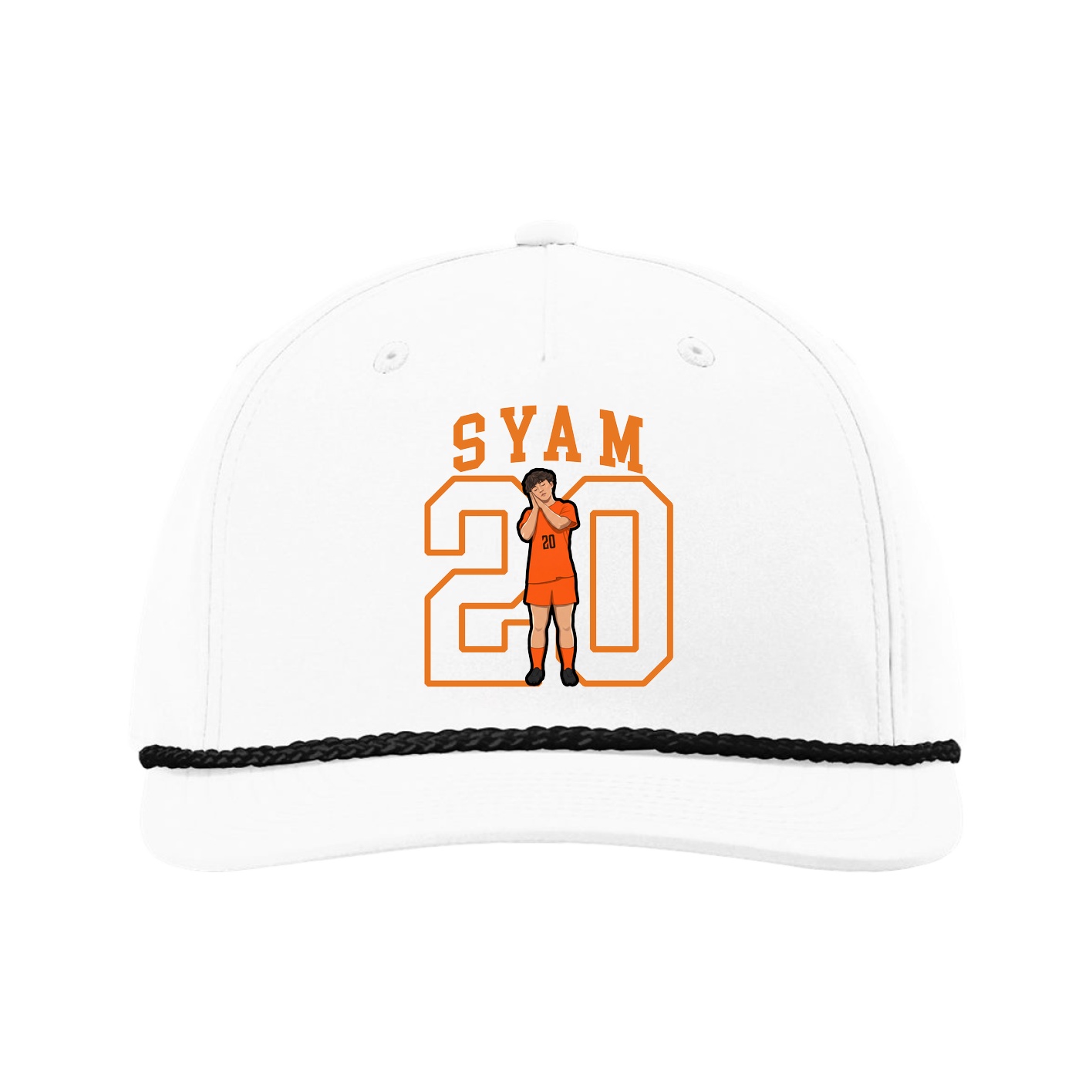 Five-Panel Classic Rope Cap — Shirsey in White