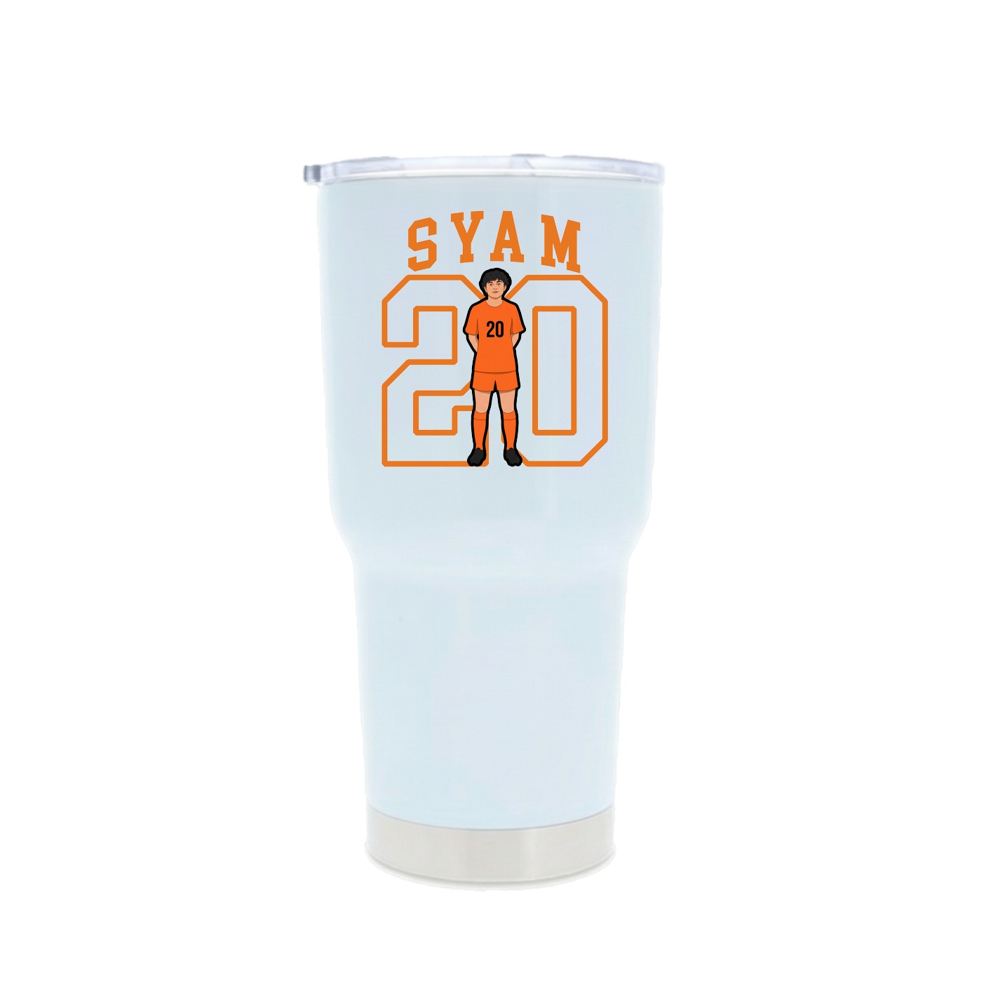 30oz Stainless Steel Tumbler — Shirsey in White