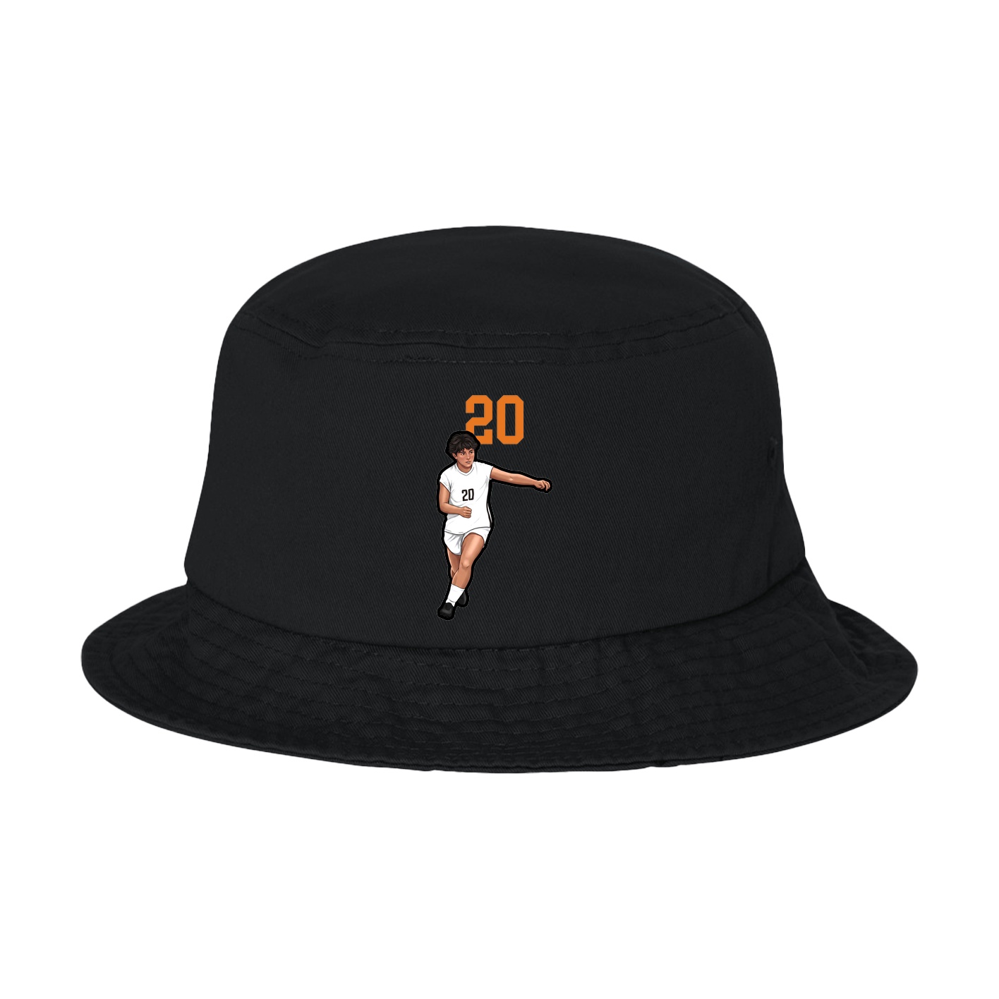 Bucket Cap — Number Top in Black