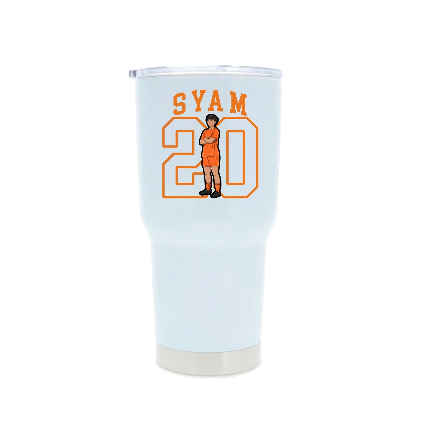30oz Stainless Steel Tumbler — Shirsey in White