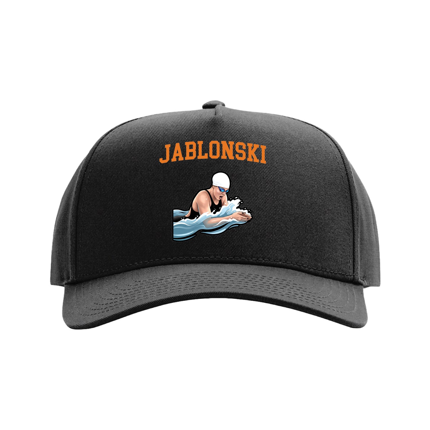 Full Fabric Five-Panel Champ Cap — Shirsey in Black