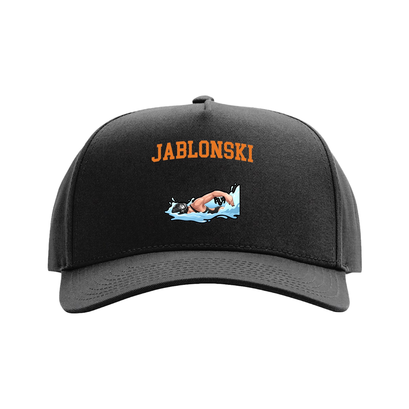 Full Fabric Five-Panel Champ Cap — Shirsey in Black