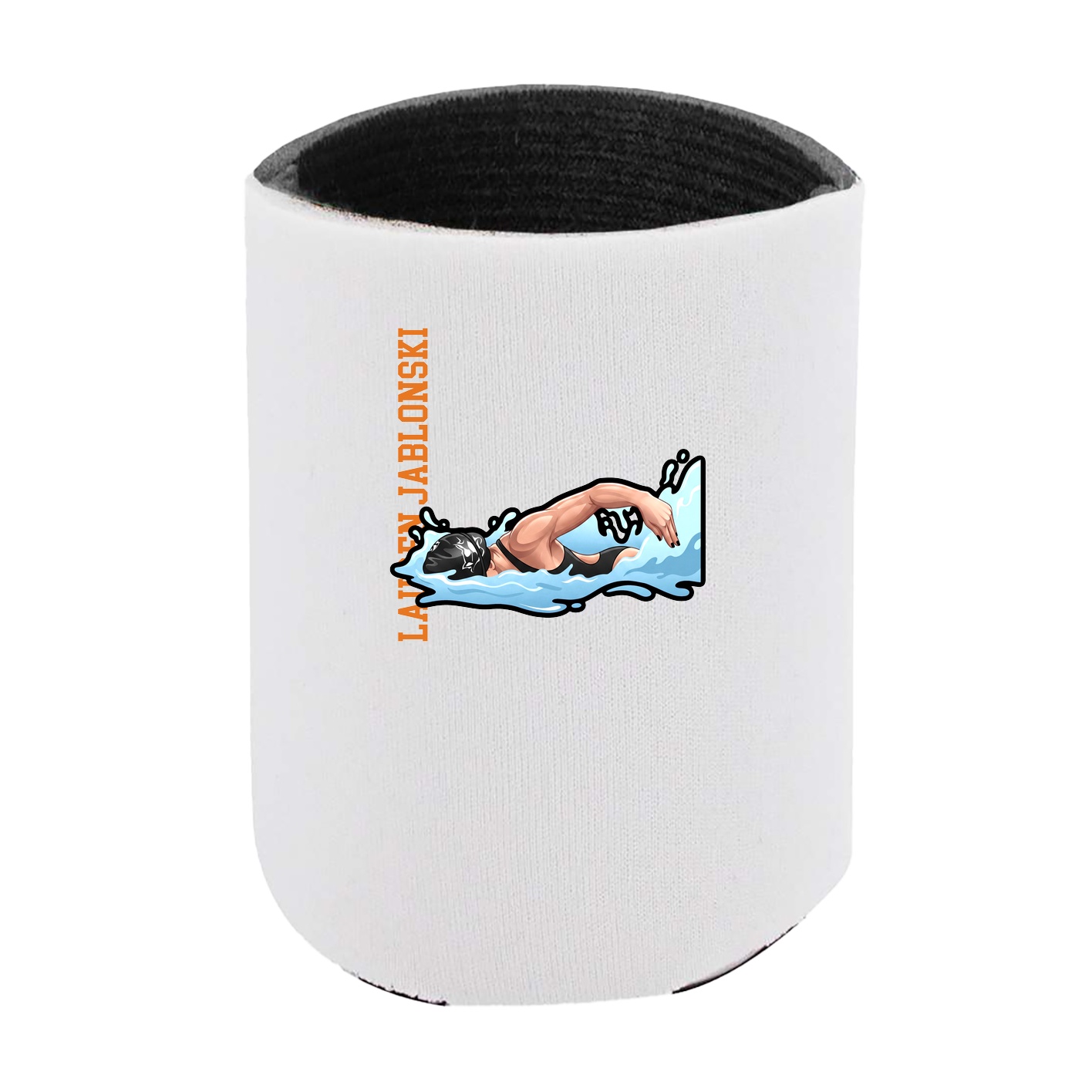 Can Holder — Name Vertical in White