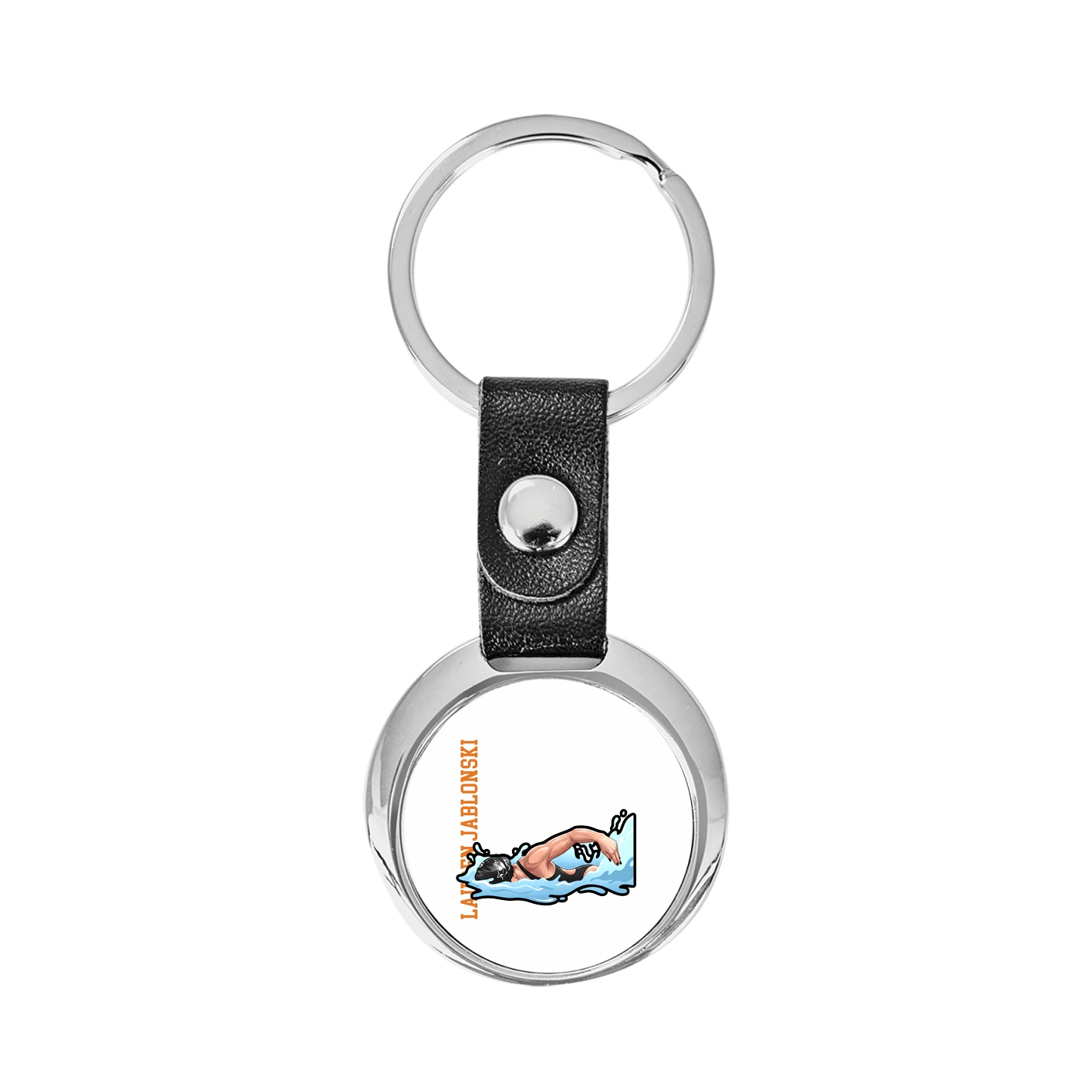 Key Chain — Name Vertical in Classic