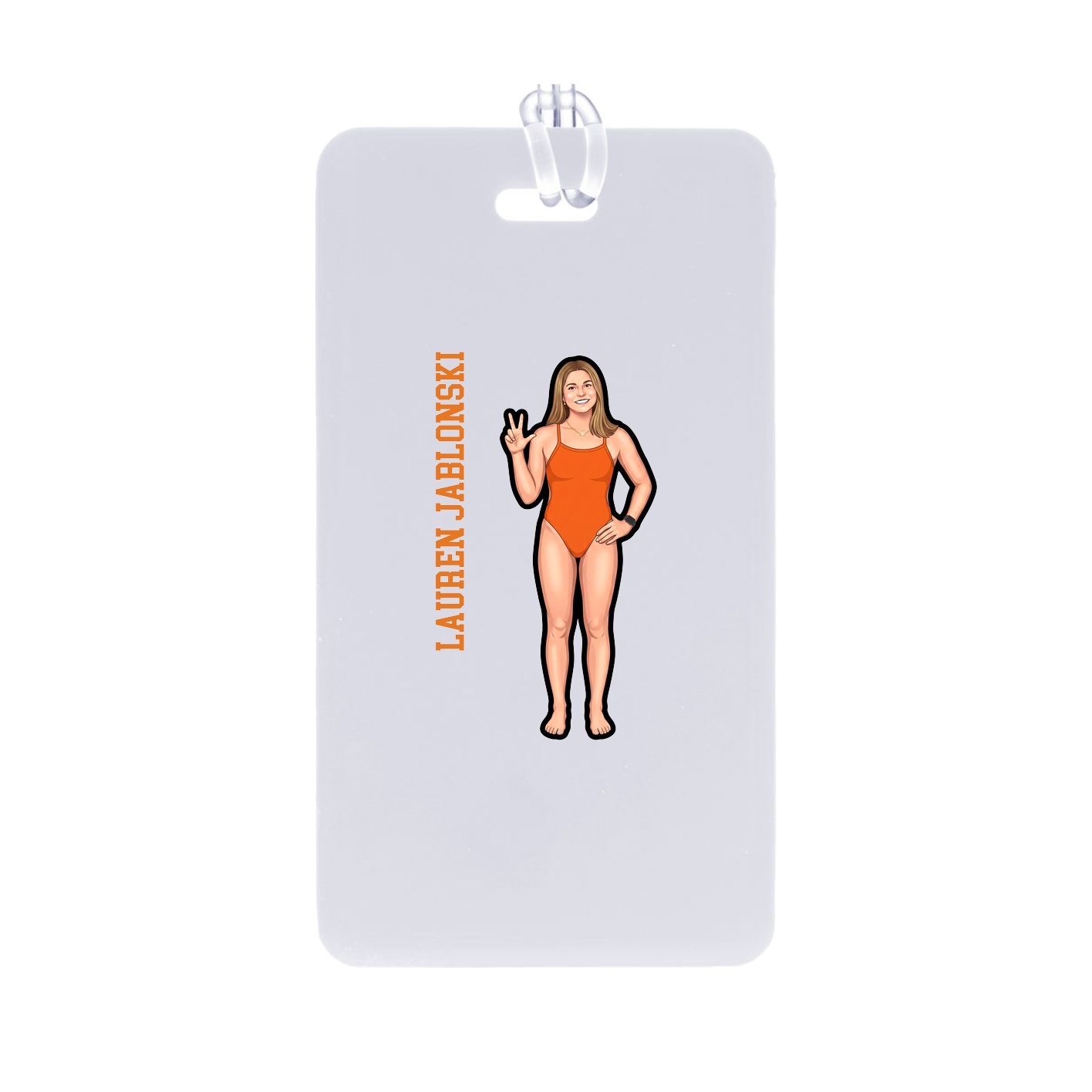 Bag Tag — Name Vertical in Classic