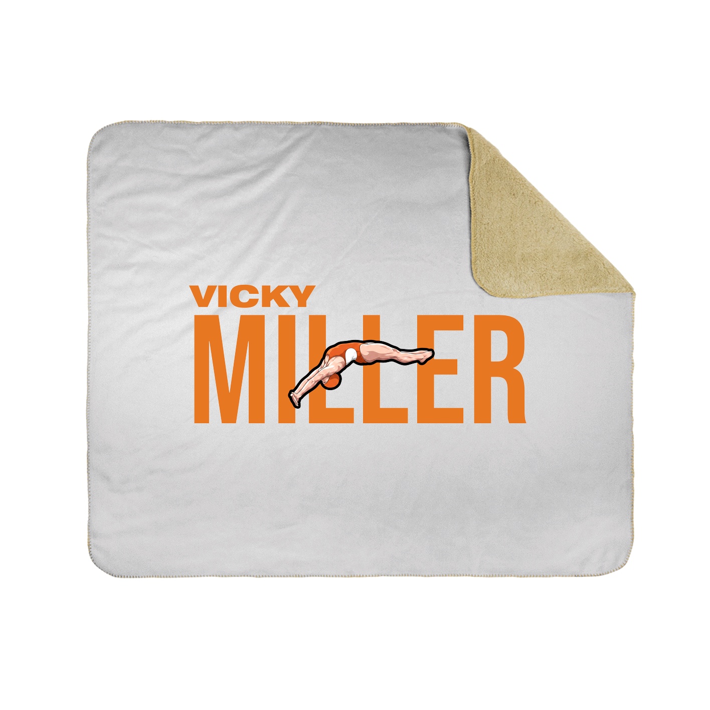 Throw Blanket — Player Name in White