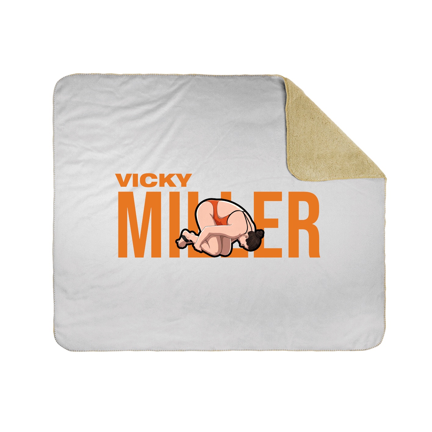 Throw Blanket — Player Name in White