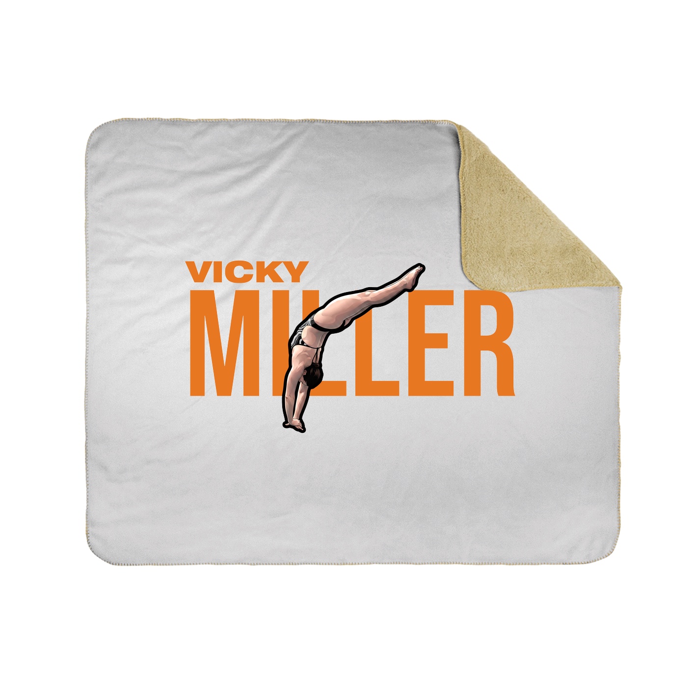 Throw Blanket — Player Name in White