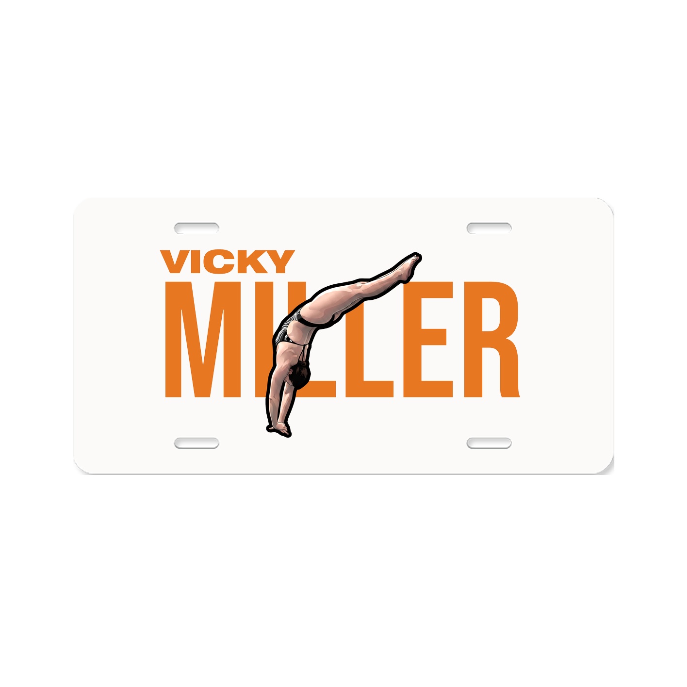 License Plate — Player Name in Classic