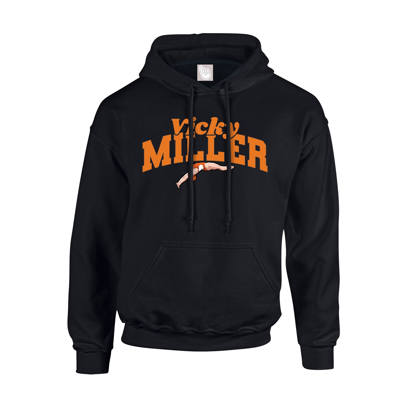 Youth Hoodie — Signature Arch in Black