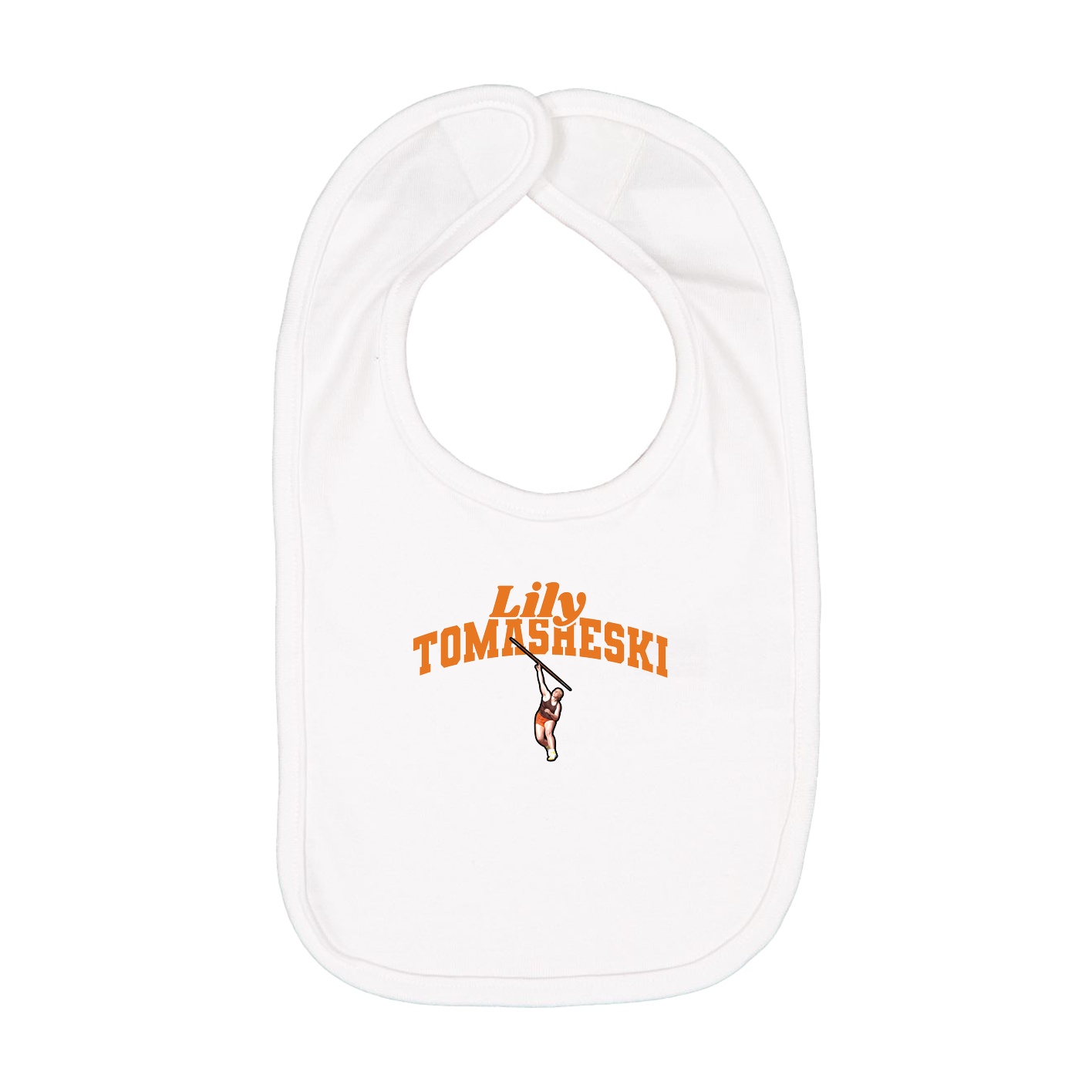 Infant Bib — Signature Arch in White