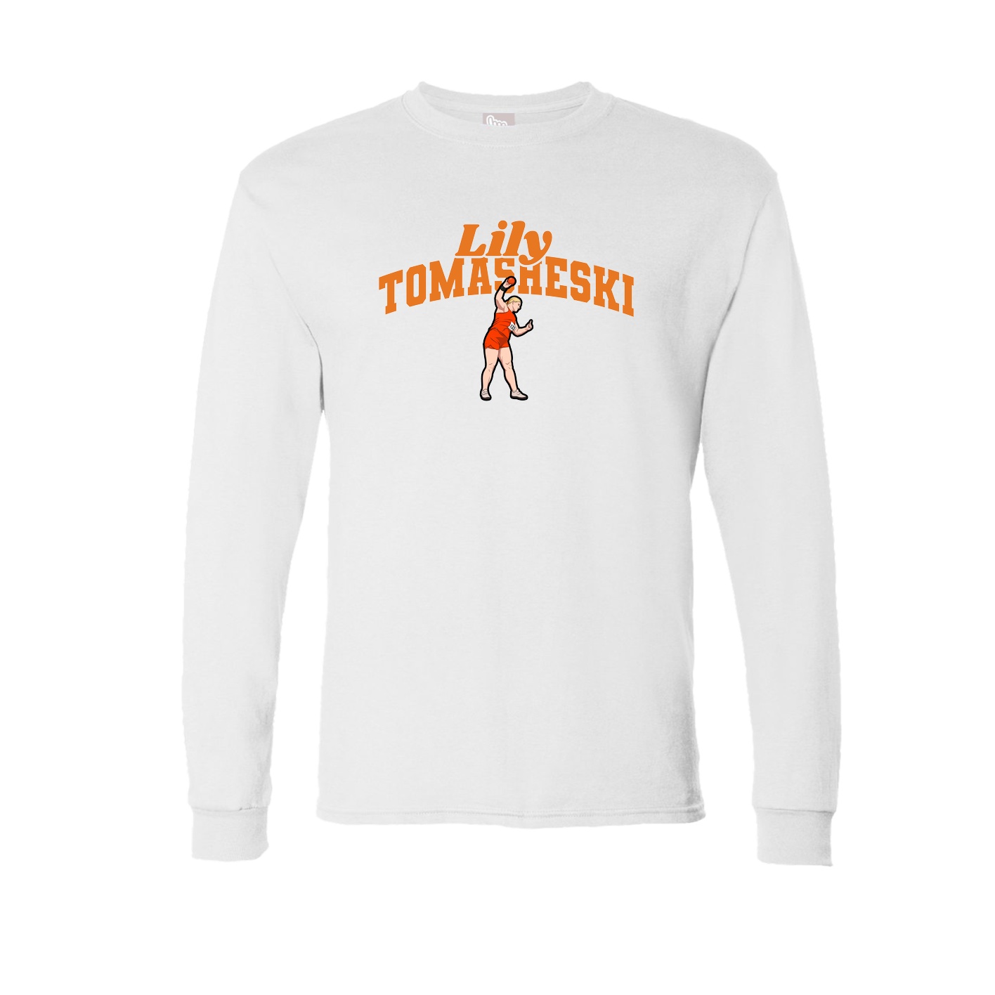 Long Sleeve Tee — Signature Arch in White