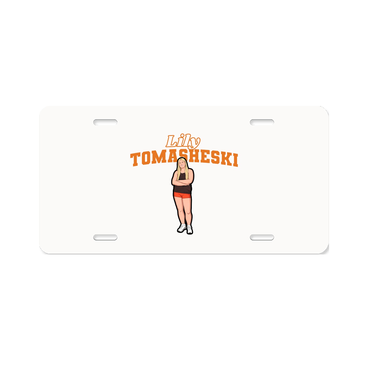 License Plate — Name Arch in Classic