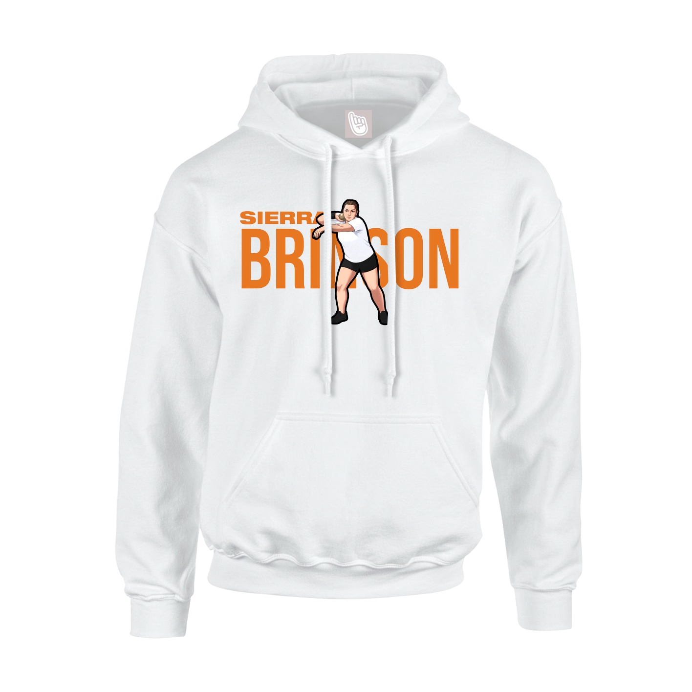 Youth Hoodie — Player Name in White