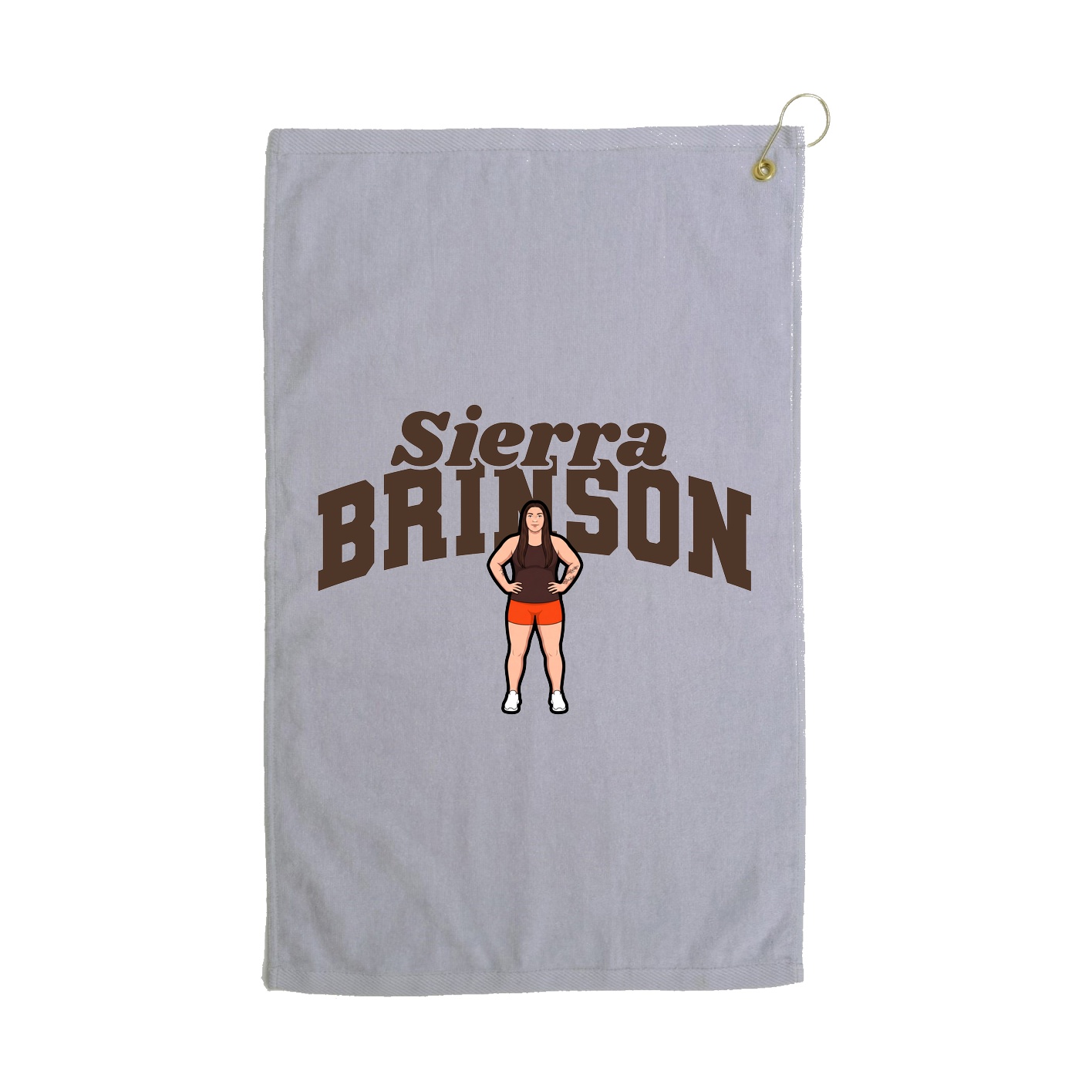Golf Towel — Signature Arch in Grey