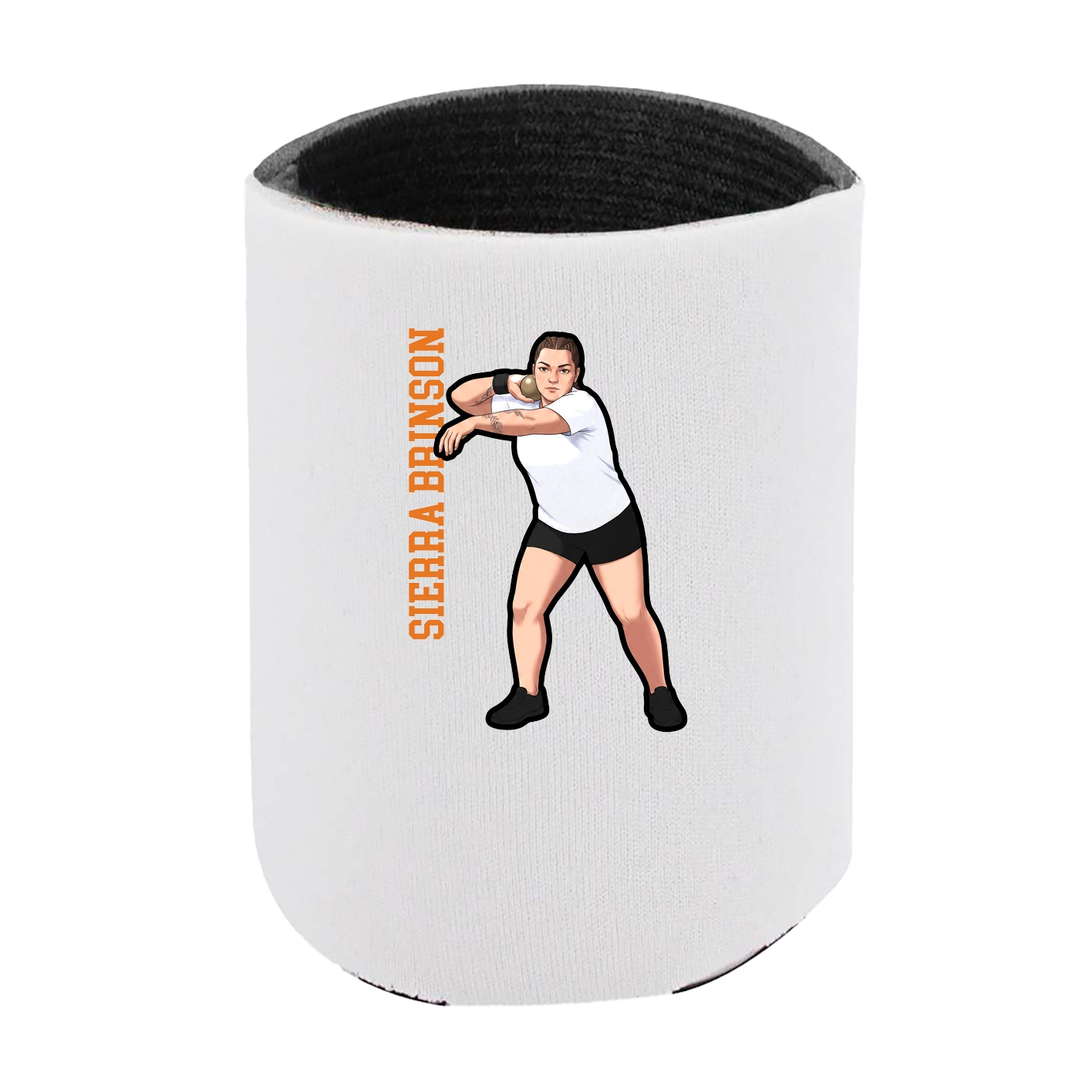Can Holder — Name Vertical in White