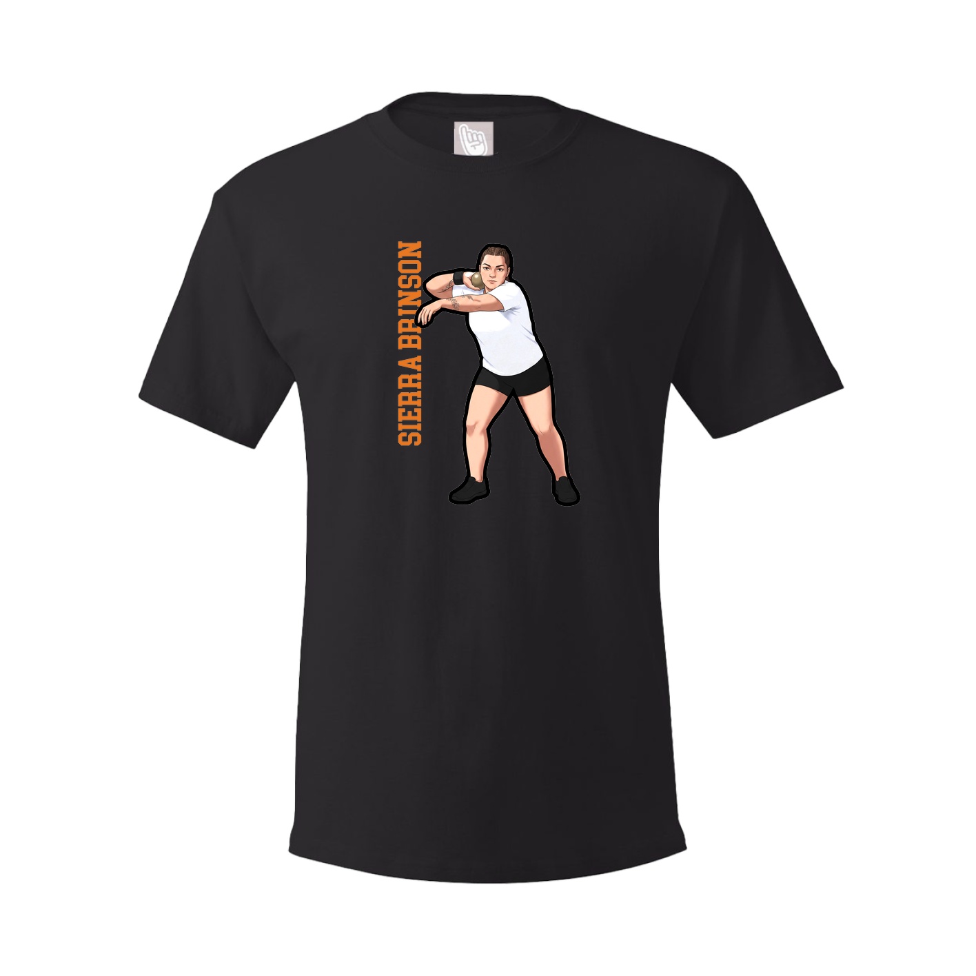 Tee — Name Vertical in Black