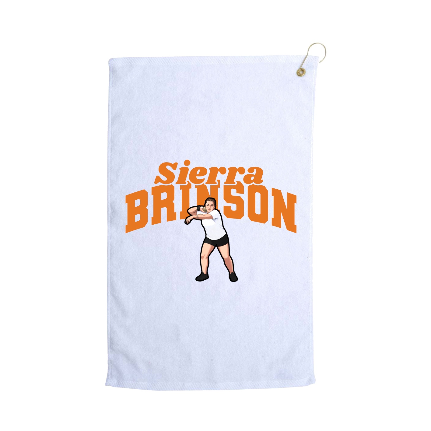 Golf Towel — Signature Arch in White