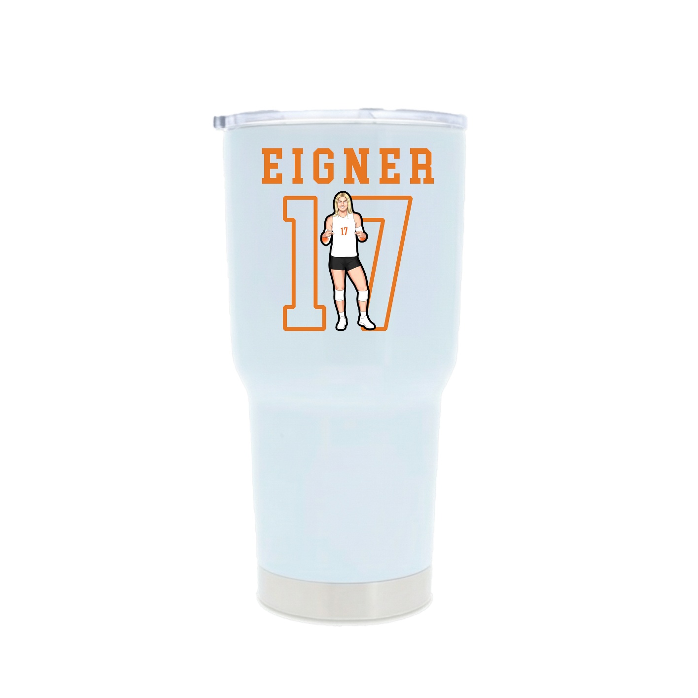 30oz Stainless Steel Tumbler — Shirsey in White