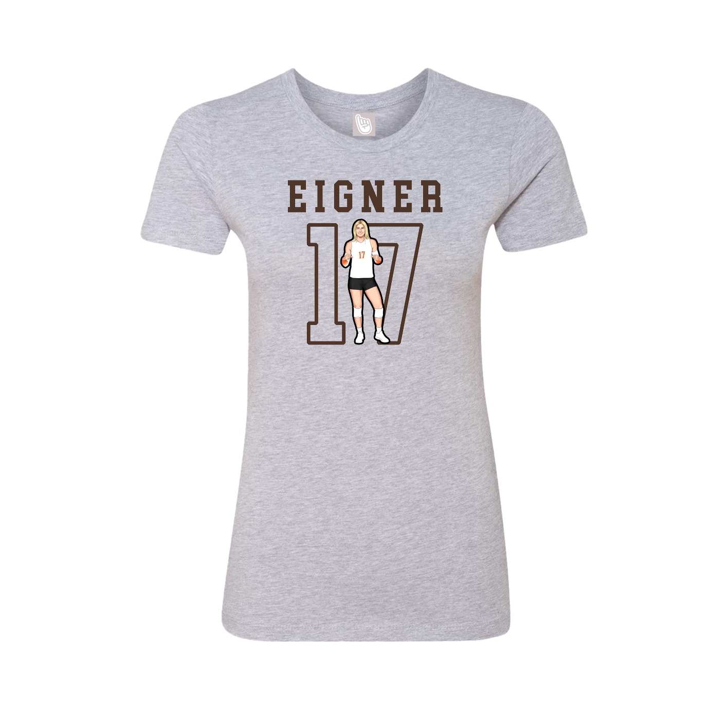 Fitted Women's Tee — Shirsey in Grey