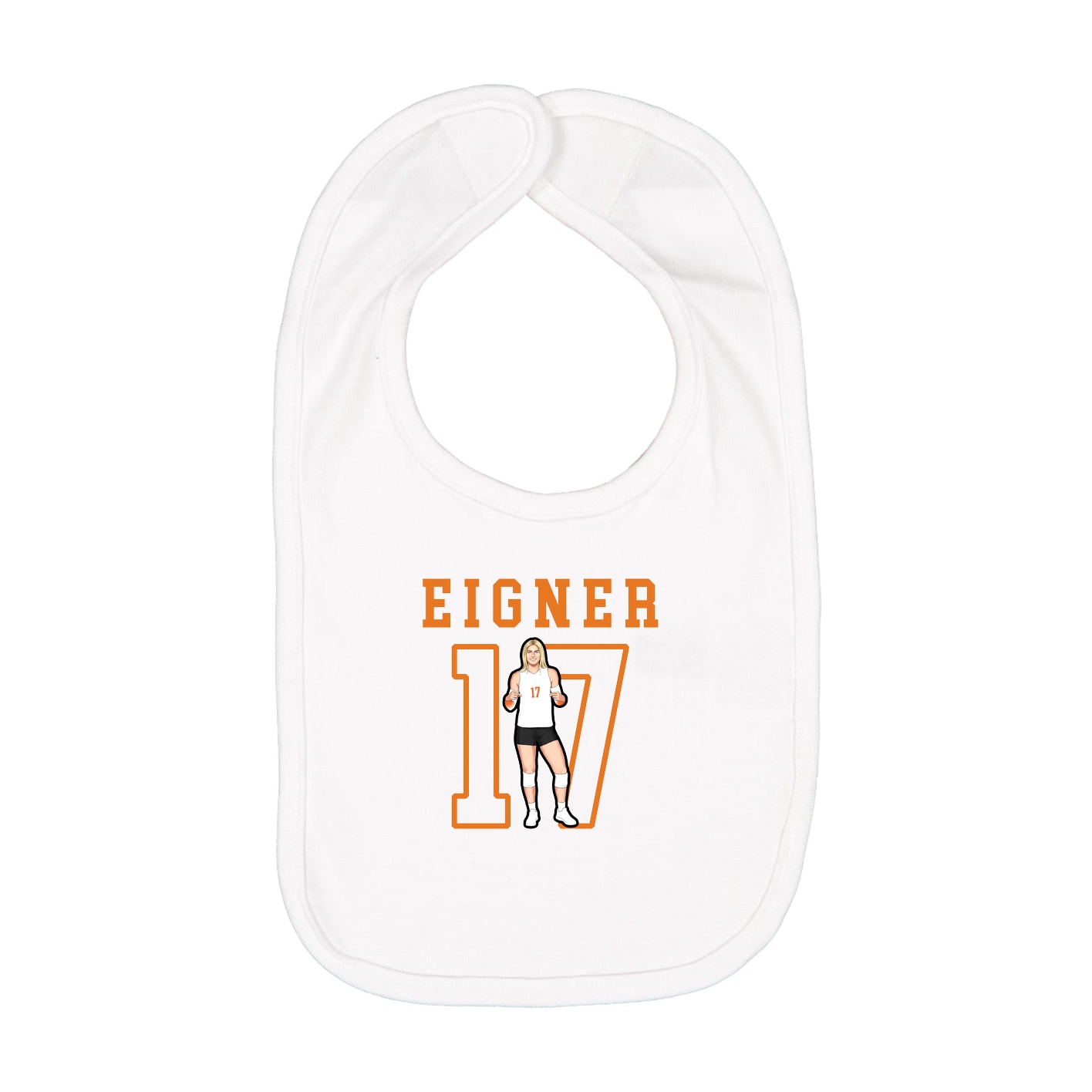 Infant Bib — Shirsey in White