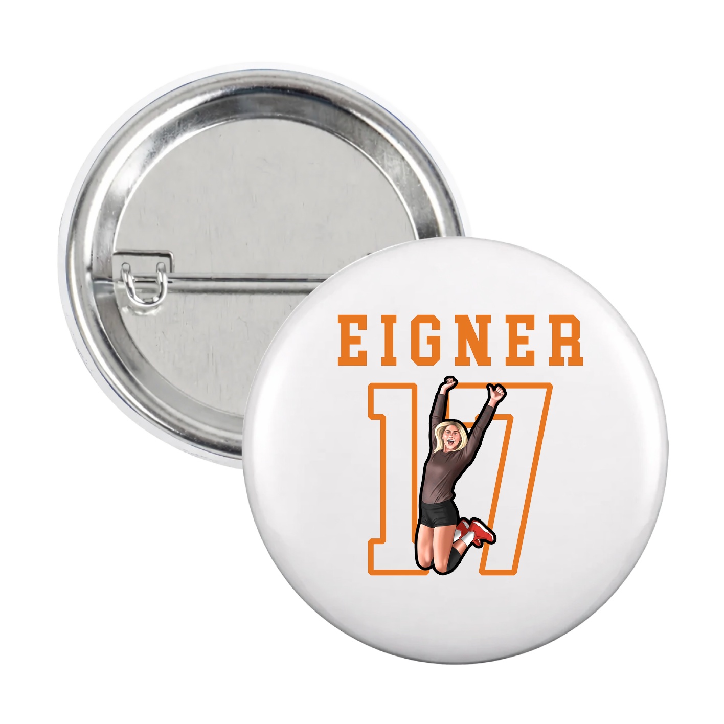 Game Day Button — Shirsey in White