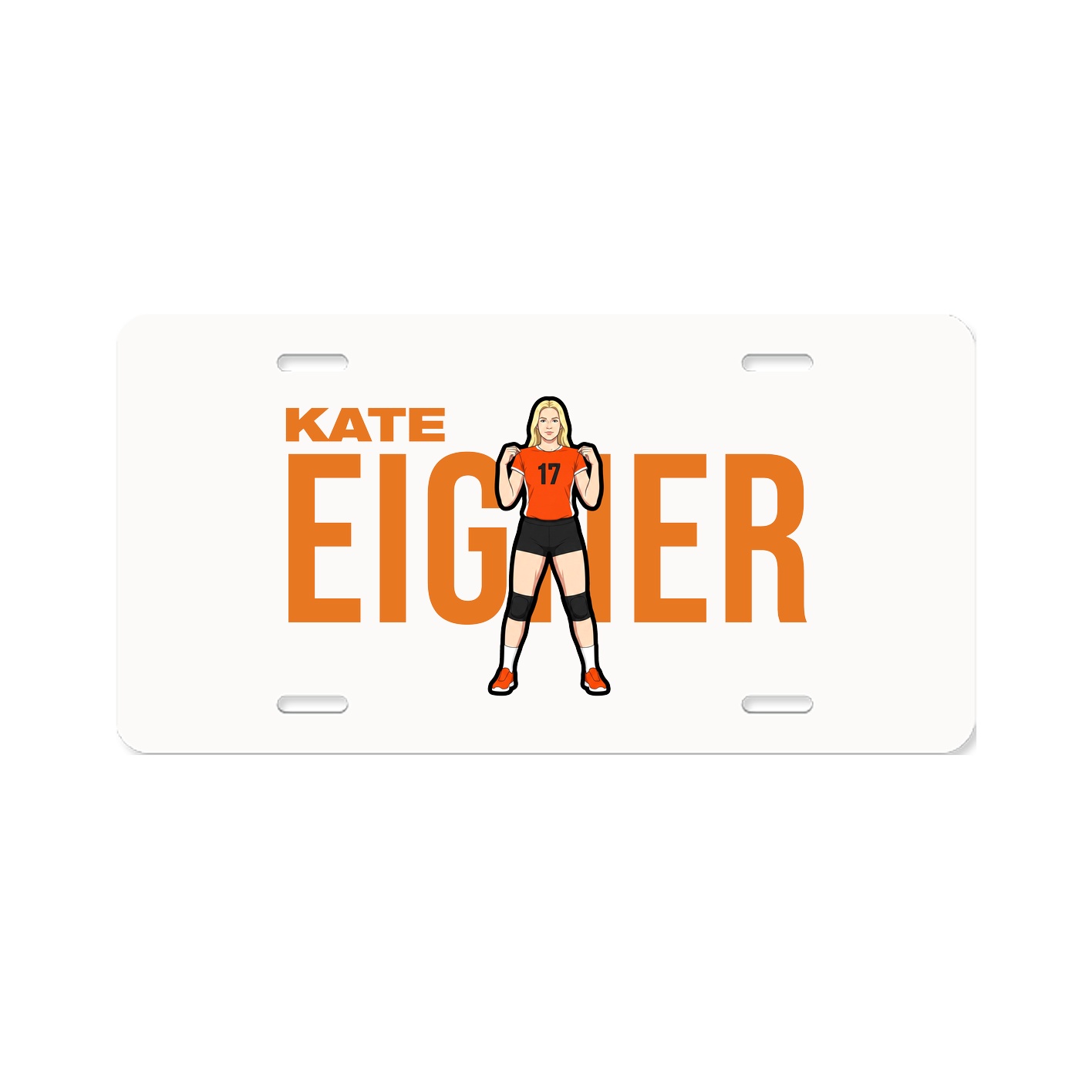 License Plate — Player Name in Classic