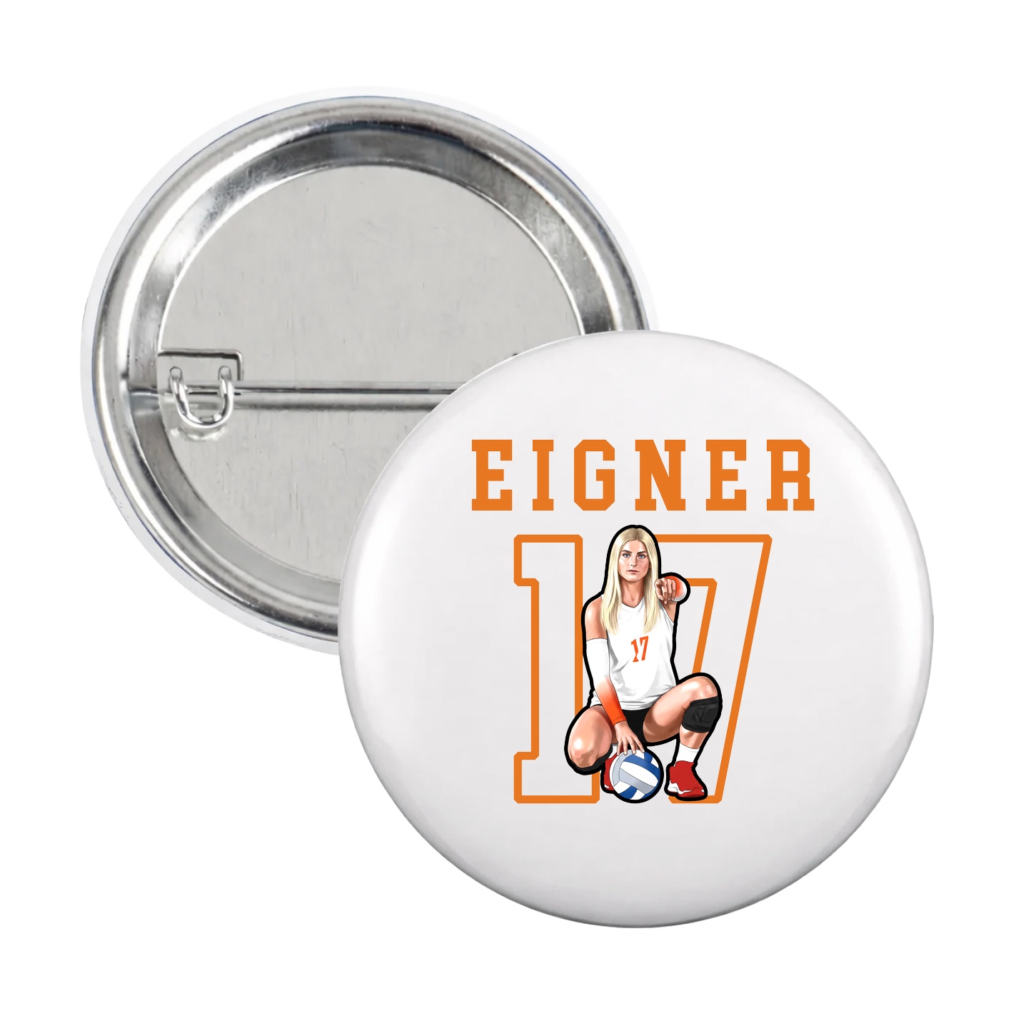 Game Day Button — Shirsey in White