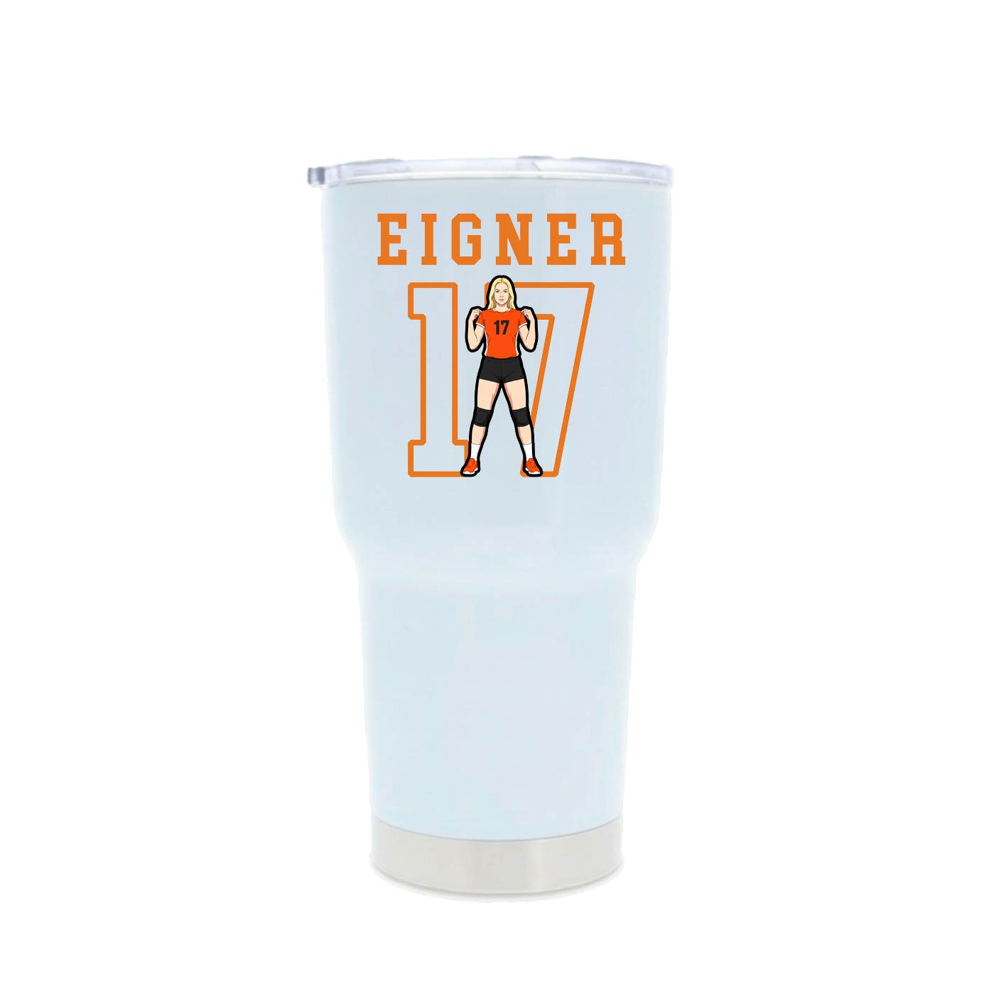 30oz Stainless Steel Tumbler — Shirsey in White