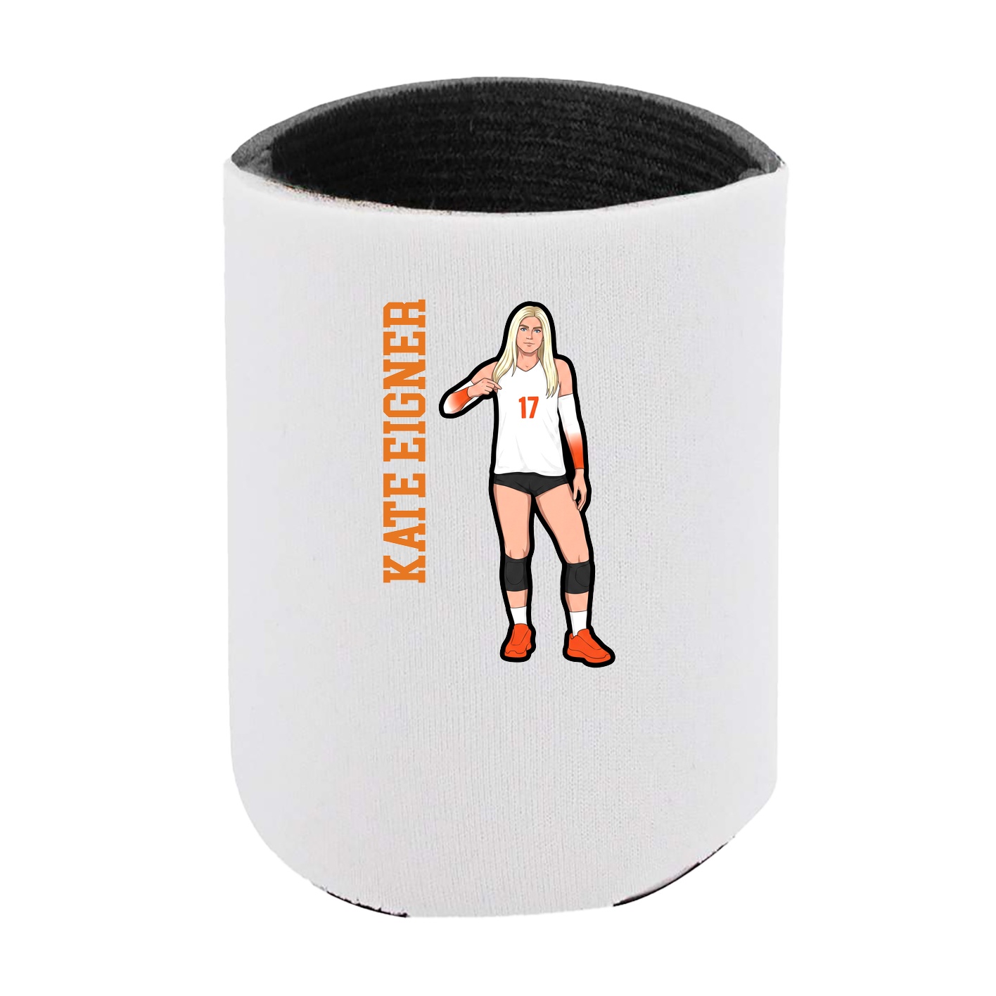 Can Holder — Name Vertical in White