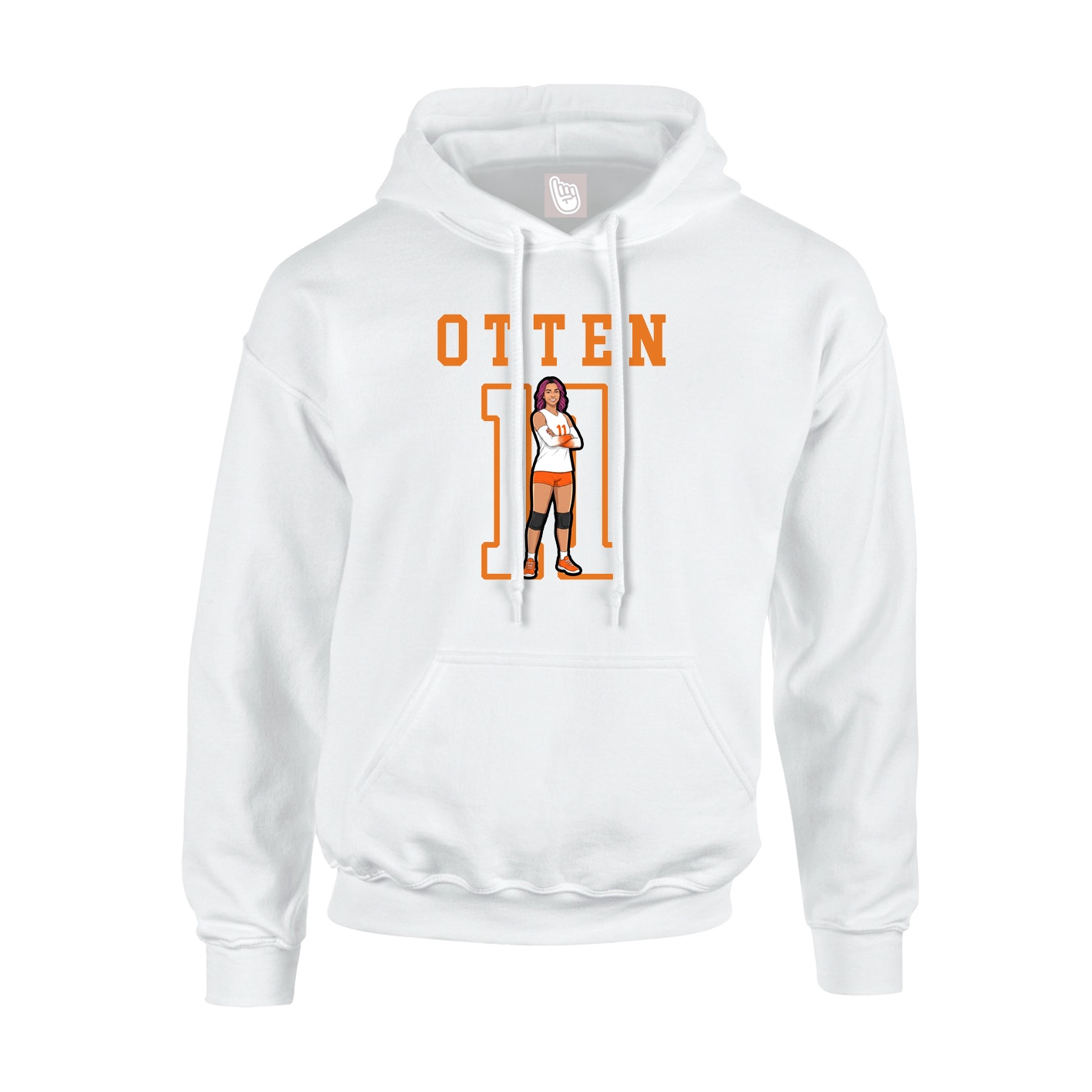 Hoodie — Shirsey in White