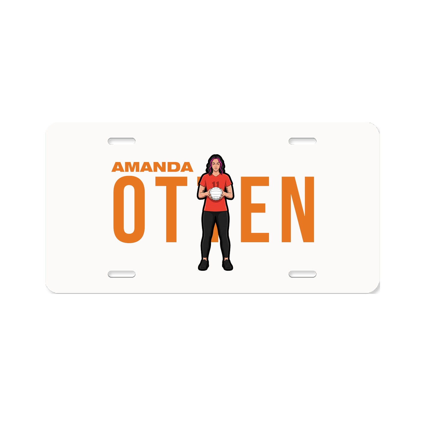License Plate — Player Name in Classic